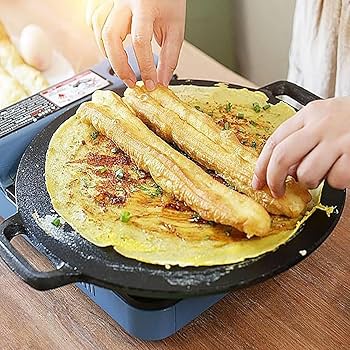 Amazon.co.jp: クレープパン 30cm クレープ トンボ付き IH対応